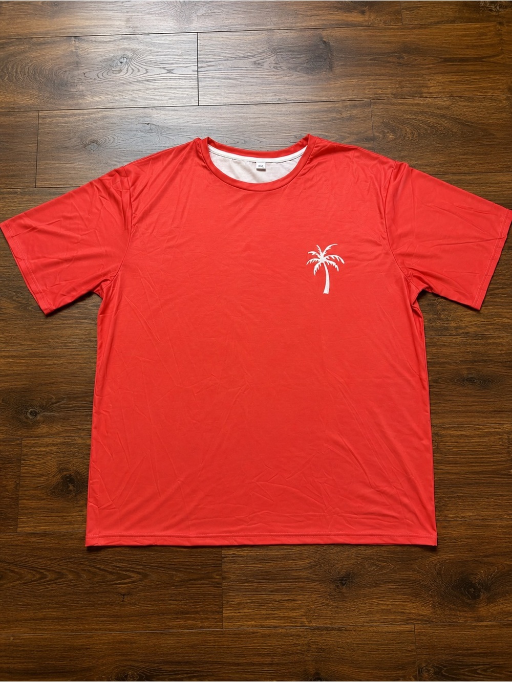 Women’s Pink Palm Graphic Crew Neck Shirt